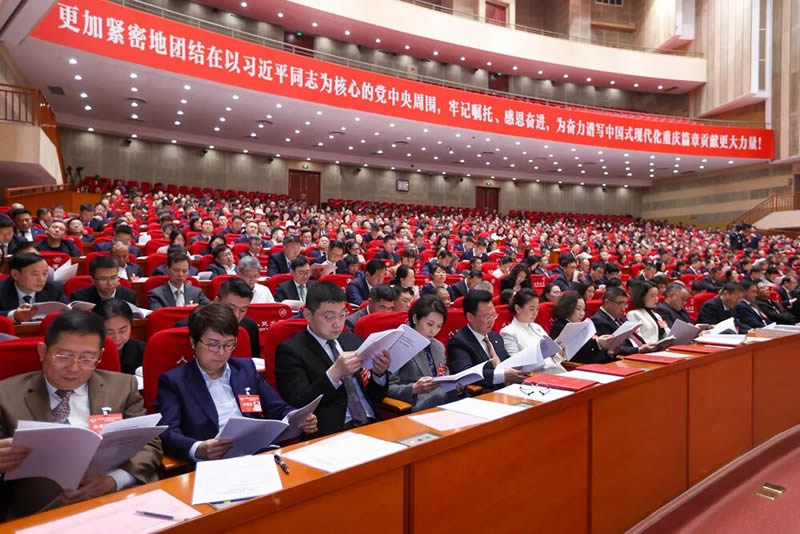 2-第二次大会委员们认真聆听大会发言