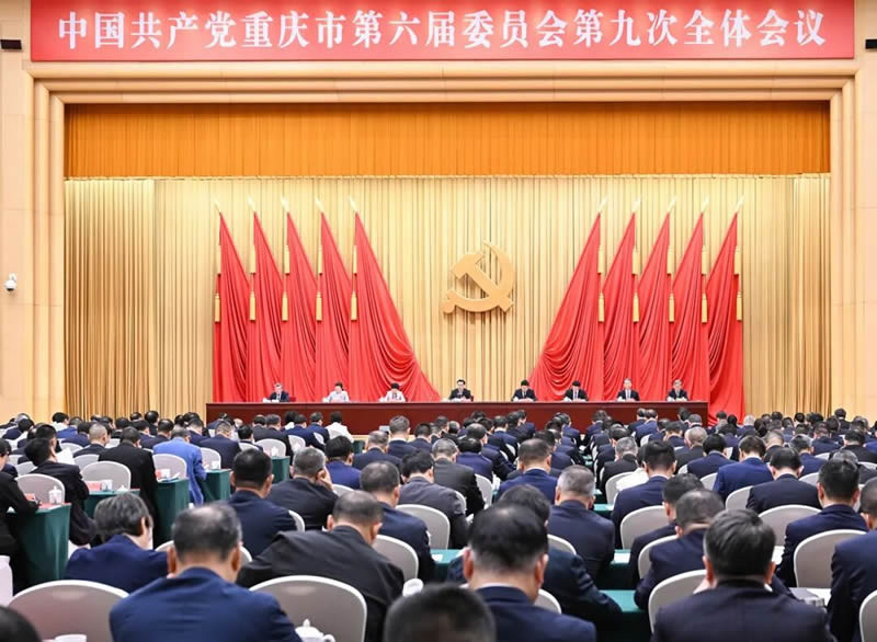 1-7月13日，市委六届九次全会召开。记者 苏思 摄视觉重庆